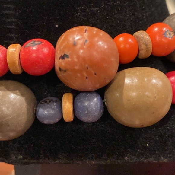 Tagua Nut and Acai Nut Beaded Necklace AKA Vegetable Ivory.   Comes From Palms - Picture 9 of 11
